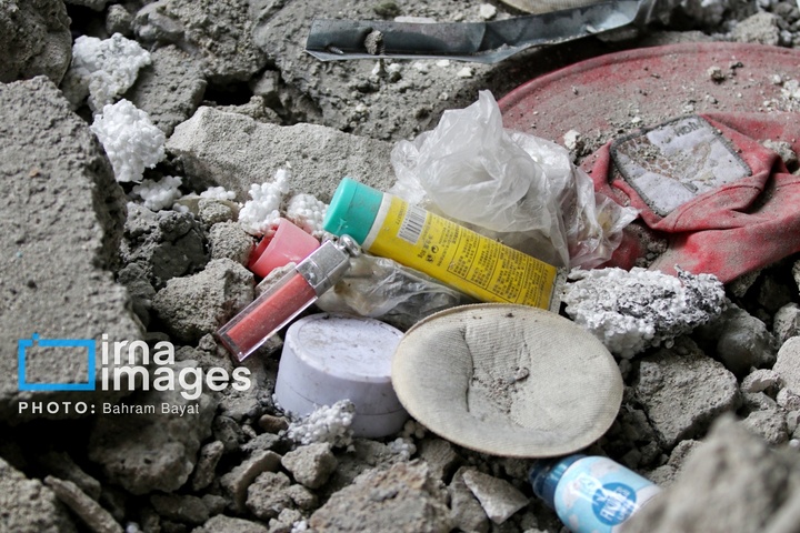 آثار حمله آمریکایی ـ صهیونیستی به خانه‌های مسکونی زنجان