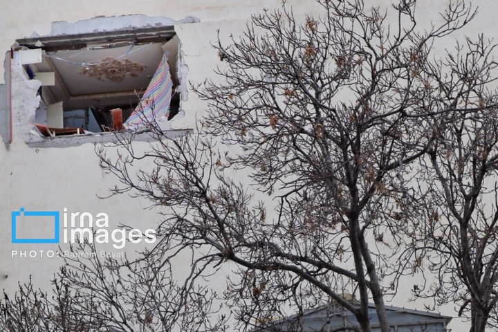 آثار حمله آمریکایی ـ صهیونیستی به خانه‌های مسکونی زنجان