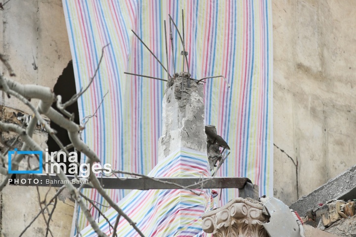 آثار حمله آمریکایی ـ صهیونیستی به خانه‌های مسکونی زنجان