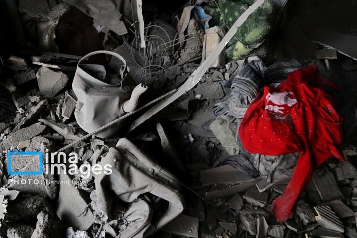 آثار حمله آمریکایی ـ صهیونیستی به خانه‌های مسکونی زنجان