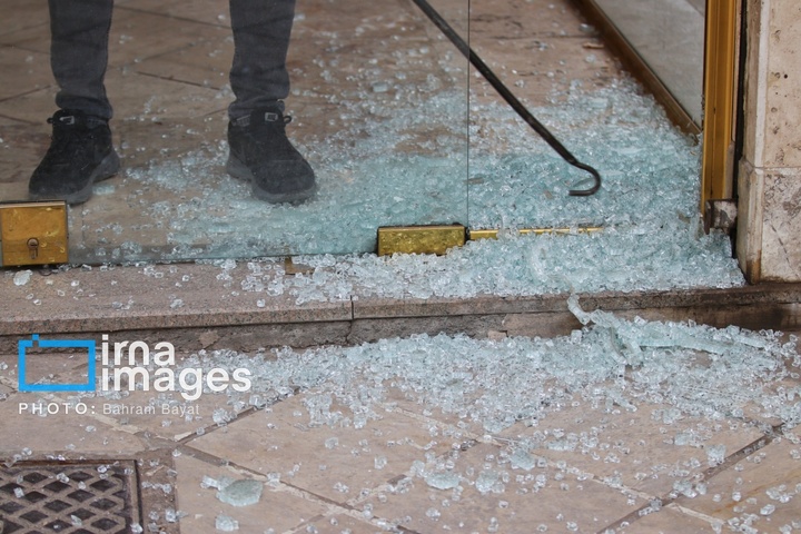 آثار حمله آمریکایی ـ صهیونیستی به خانه‌های مسکونی زنجان