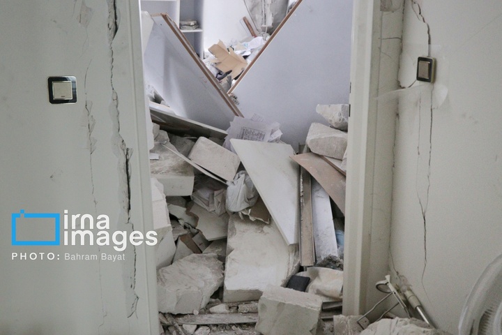 آثار حمله آمریکایی ـ صهیونیستی به خانه‌های مسکونی زنجان