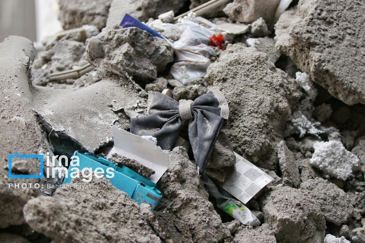 آثار حمله آمریکایی ـ صهیونیستی به خانه‌های مسکونی زنجان