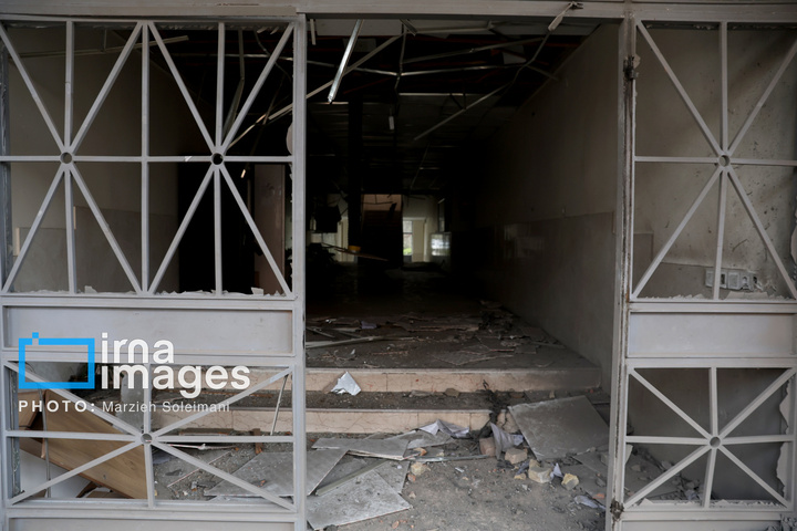آثار حملات هوایی به دانشگاه علم و صنعت ایران