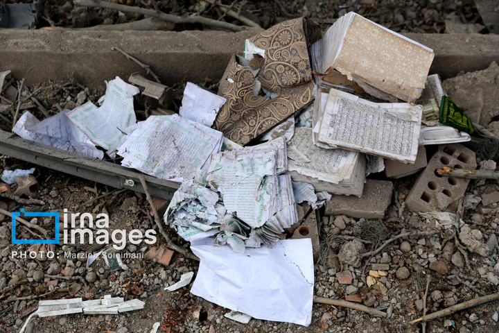 آثار حملات هوایی به دانشگاه علم و صنعت ایران