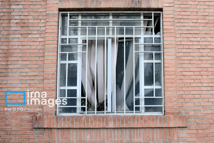 آثار حملات هوایی به دانشگاه علم و صنعت ایران