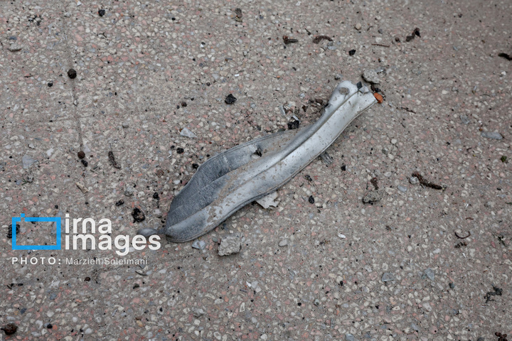 آثار حملات هوایی به دانشگاه علم و صنعت ایران