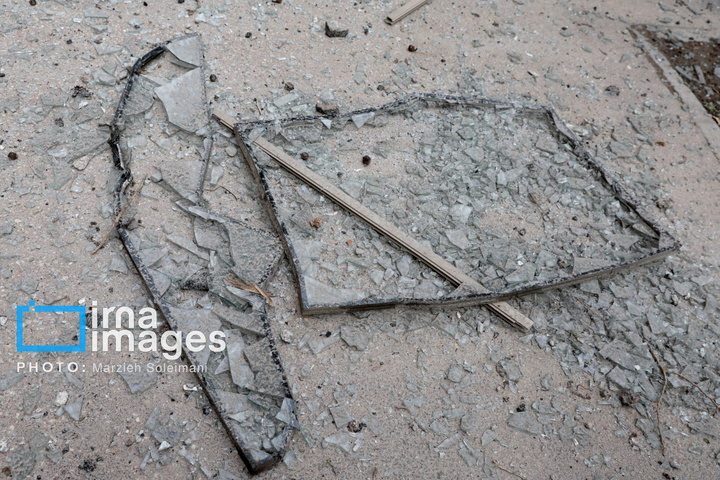 آثار حملات هوایی به دانشگاه علم و صنعت ایران