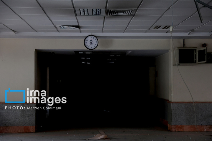 آثار حملات هوایی به دانشگاه علم و صنعت ایران