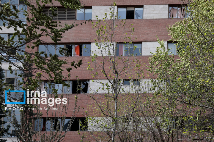 آثار حملات هوایی به دانشگاه علم و صنعت ایران
