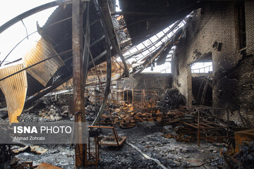 خسارات ناشی از تجاوز هوایی آمریکایی - صهیونی به موتورسیکلت سازی اطراف قم