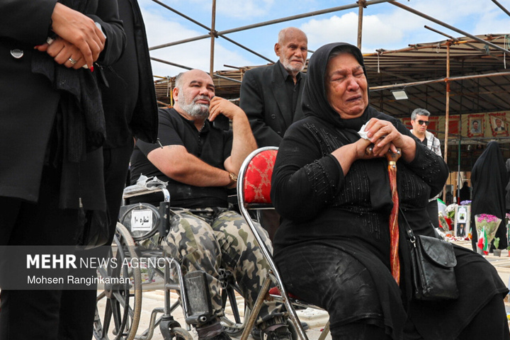 وداع با پیکر شهدای حملات صهیونی-آمریکایی