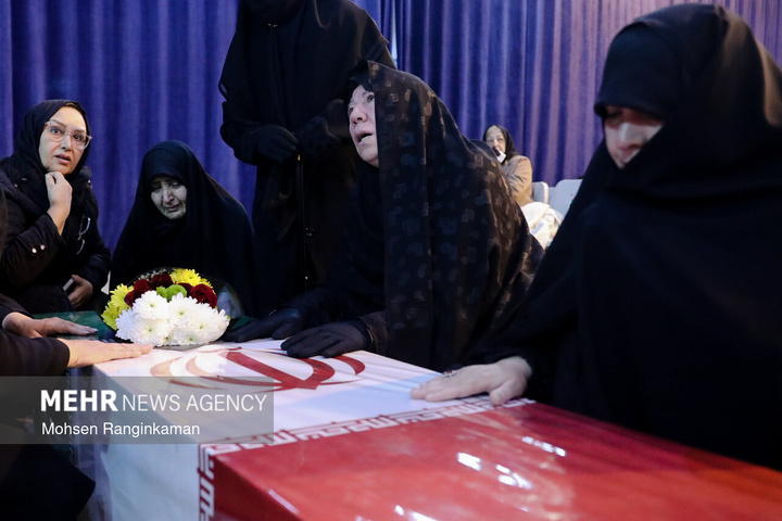 وداع با پیکر شهدای حملات صهیونی-آمریکایی