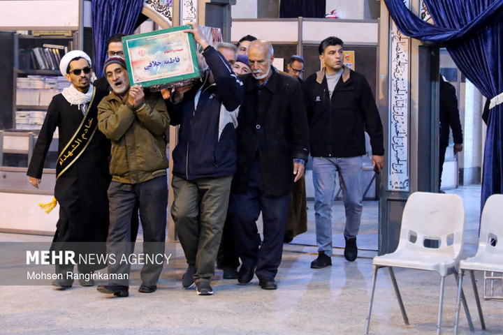 وداع با پیکر شهدای حملات صهیونی-آمریکایی