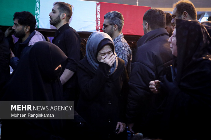 وداع با پیکر شهدای حملات صهیونی-آمریکایی