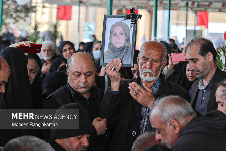 وداع با پیکر شهدای حملات صهیونی-آمریکایی