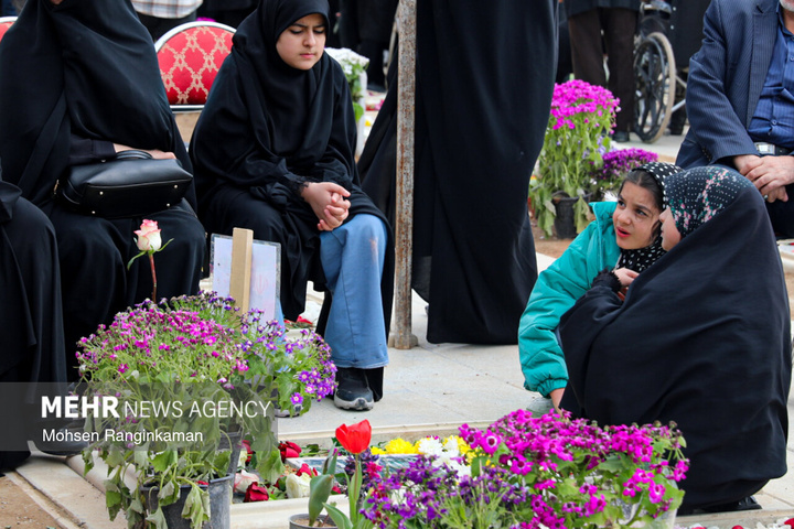 وداع با پیکر شهدای حملات صهیونی-آمریکایی