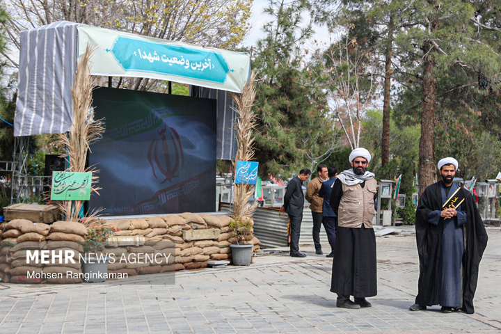 وداع با پیکر شهدای حملات صهیونی-آمریکایی