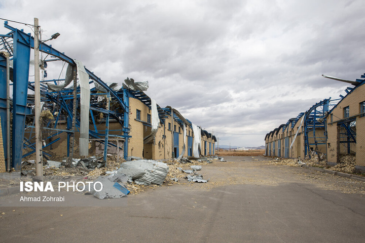 خسارات ناشی از تجاوز هوایی آمریکایی - صهیونی به موتورسیکلت سازی اطراف قم