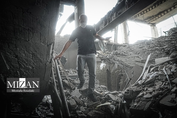 حمله موشکی به ساختمان تلویزیون العربی در میدان هروی