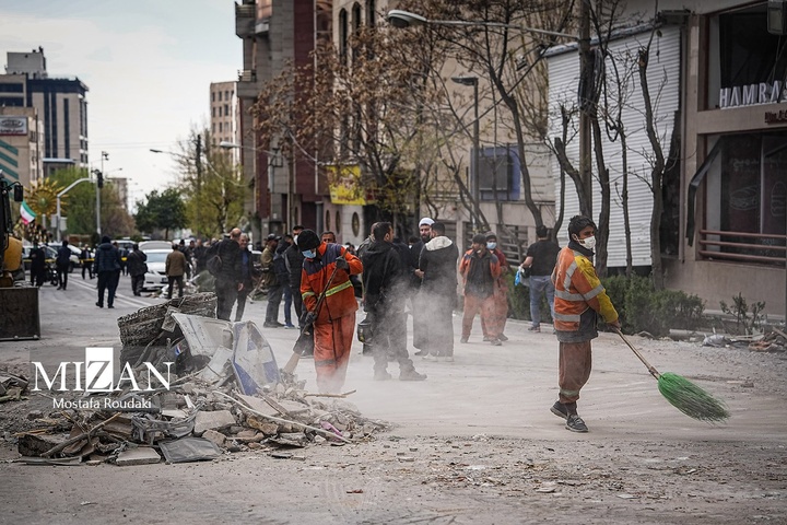 حمله موشکی به ساختمان تلویزیون العربی در میدان هروی