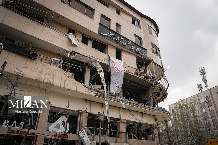 حمله موشکی به ساختمان تلویزیون العربی در میدان هروی