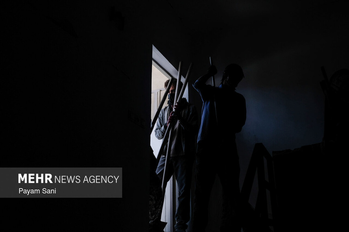 گروه‌های جهادی، پای کار بازسازی مناطق آسیب دیده در جنگ