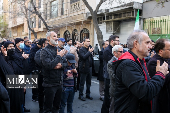 مراسم تشییع خانواده شهیدان شادکامی