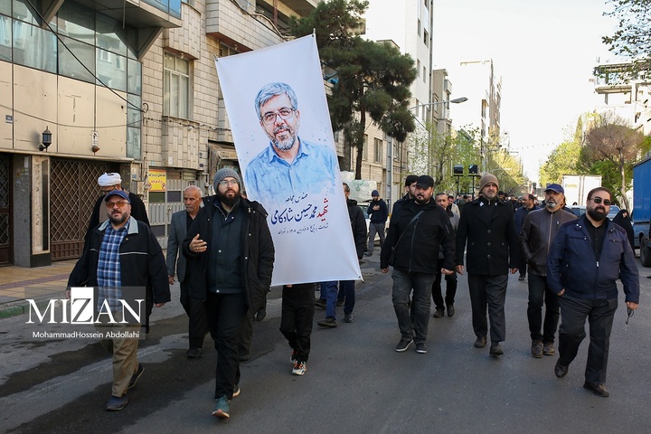 مراسم تشییع خانواده شهیدان شادکامی