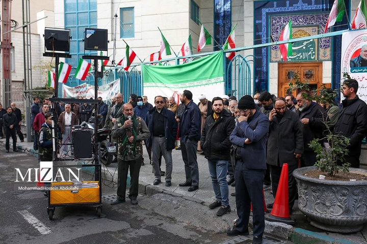 مراسم تشییع خانواده شهیدان شادکامی