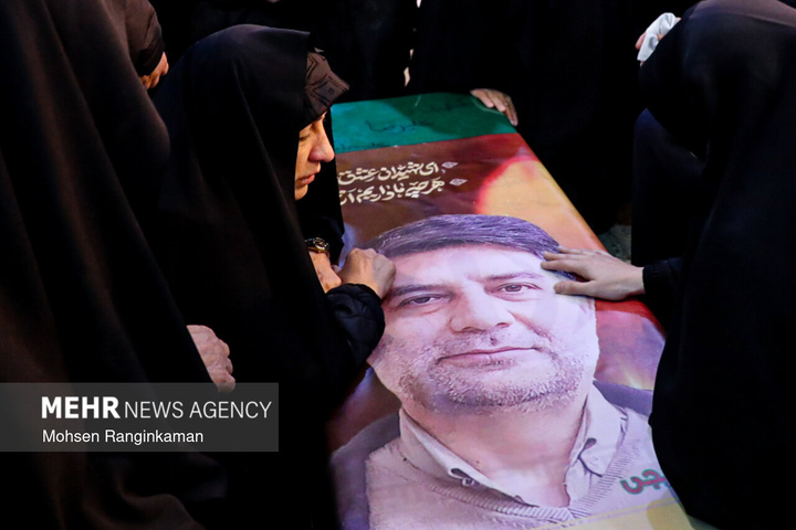 وداع با پیکر شهدای حملات صهیونی-آمریکایی