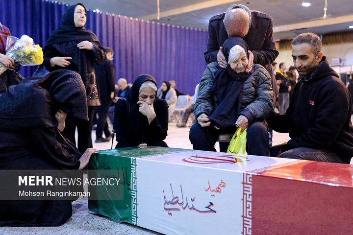 وداع با پیکر شهدای حملات صهیونی-آمریکایی