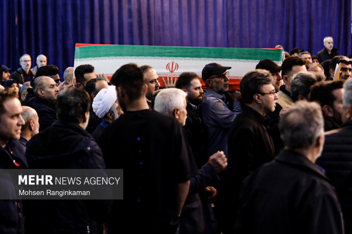 وداع با پیکر شهدای حملات صهیونی-آمریکایی