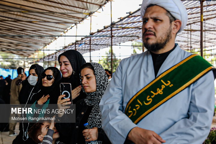 وداع با پیکر شهدای حملات صهیونی-آمریکایی