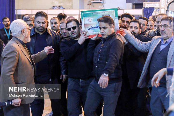 وداع با پیکر شهدای حملات صهیونی-آمریکایی