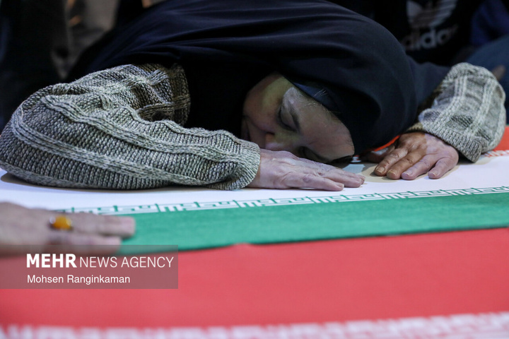 وداع با پیکر شهدای حملات صهیونی-آمریکایی