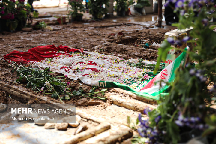 وداع با پیکر شهدای حملات صهیونی-آمریکایی