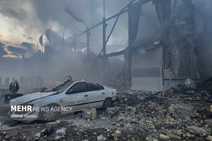 آثار تجاوز آمریکایی- صهیونی به زنجان