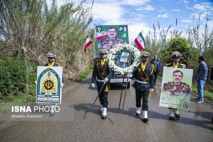 تشییع پیکر سرتیپ دوم شهید «مجید ذکریایی» - روستای کلهو دشت بابل