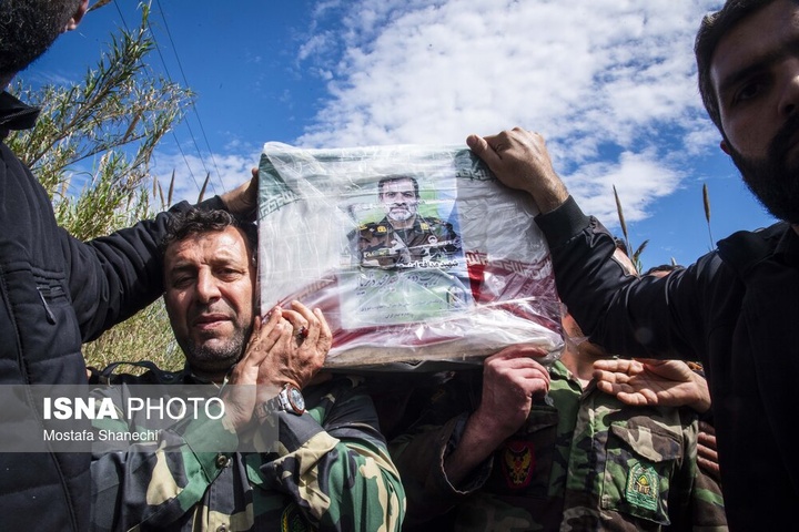 تشییع پیکر سرتیپ دوم شهید «مجید ذکریایی» - روستای کلهو دشت بابل