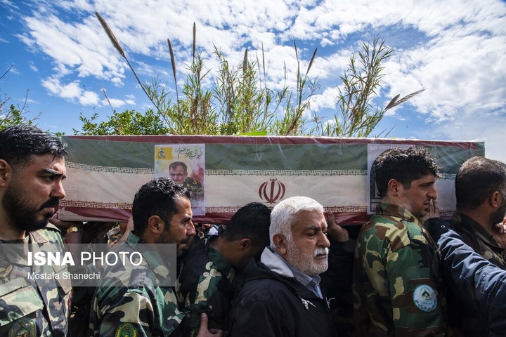 تشییع پیکر سرتیپ دوم شهید «مجید ذکریایی» - روستای کلهو دشت بابل