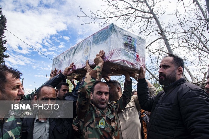 تشییع پیکر سرتیپ دوم شهید «مجید ذکریایی» - روستای کلهو دشت بابل