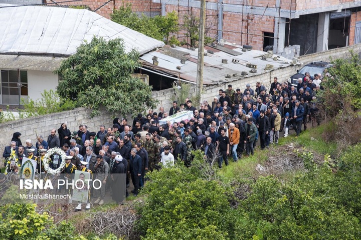 تشییع پیکر سرتیپ دوم شهید «مجید ذکریایی» - روستای کلهو دشت بابل
