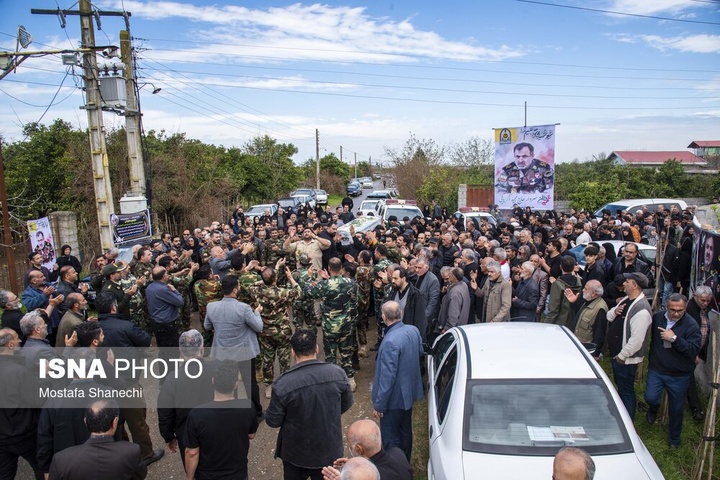 تشییع پیکر سرتیپ دوم شهید «مجید ذکریایی» - روستای کلهو دشت بابل