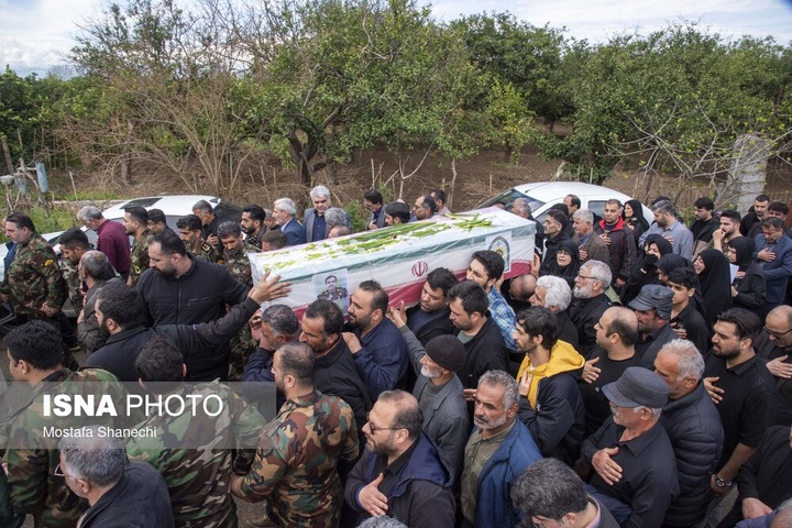 تشییع پیکر سرتیپ دوم شهید «مجید ذکریایی» - روستای کلهو دشت بابل