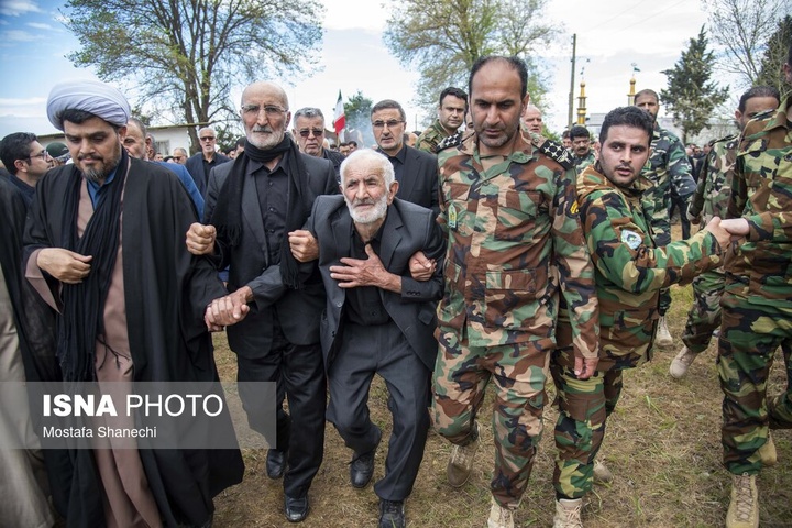 تشییع پیکر سرتیپ دوم شهید «مجید ذکریایی» - روستای کلهو دشت بابل