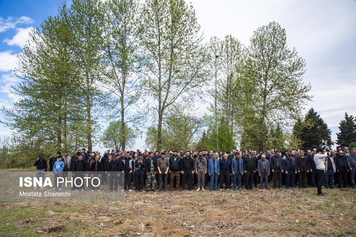 تشییع پیکر سرتیپ دوم شهید «مجید ذکریایی» - روستای کلهو دشت بابل