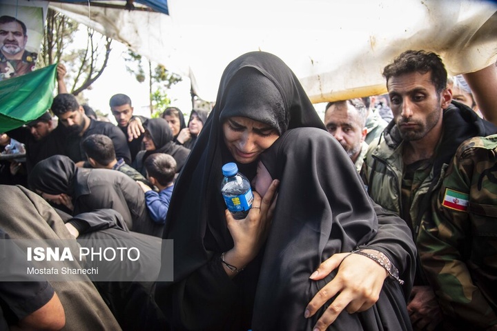 تشییع پیکر سرتیپ دوم شهید «مجید ذکریایی» - روستای کلهو دشت بابل