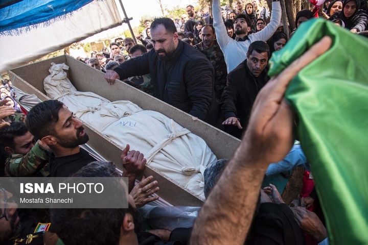 تشییع پیکر سرتیپ دوم شهید «مجید ذکریایی» - روستای کلهو دشت بابل