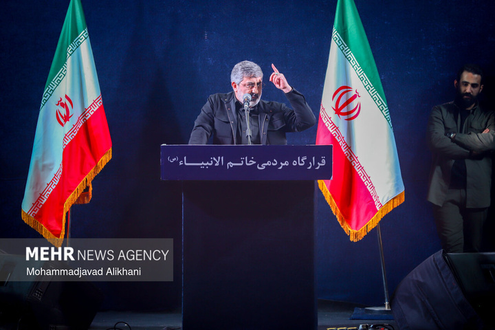 اجتماع حمایت از رزمندگان در مقابله با دشمن آمریکایی - صهیونی